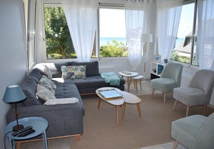 A villa just steps from the beach.