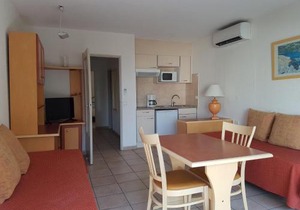 Appartement 2P avec Balcon, Clim, à 50m de la Plage et Centre-ville, WiFi et Parking Disponibles - FR-1-466A-3