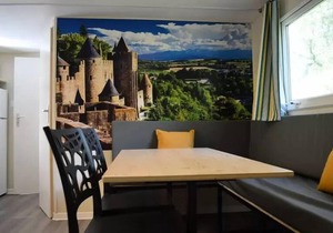 Camping Flower Le Martinet Rouge * - 3 room mobile home 4/6 people Terrace