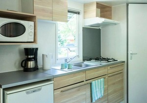 Chambon Gorges Campsite* - Mobile home Family Classic 3 rooms 4 people Air-conditioned