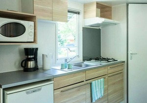Chambon Gorges Campsite* - Mobile home Family Classic 3 rooms 4 people Air-conditioned