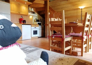 Cozy 3-room chalet with fireplace in Pra-Loup