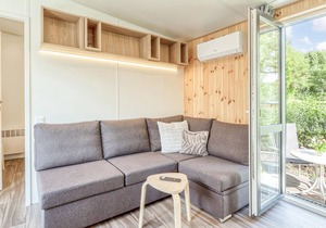 Enjoy a real Tiny Haus vacation close to nature at Camping Park Wemding!