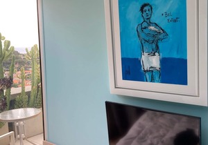 Exceptional view, standing terrace overlooking the Merc bathing beaches 5m Monac