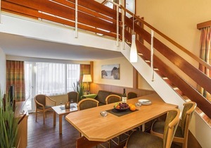 Semi-detached houses in the Weissenhäuser Strand holiday and amusement park