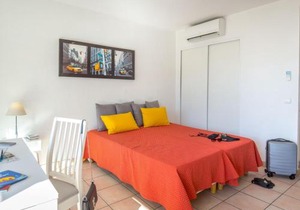 Studio climatisé 2 pers - Vue mer - Proche plage/commerces - Accès WiFi gratuit - Parking dispo - FR-1-466A-34