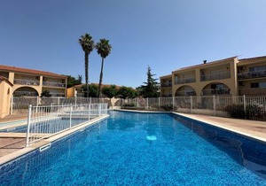 T2 RDC à Canet en Roussillon Europa 4 pers ,piscine,clim, tennis, parking