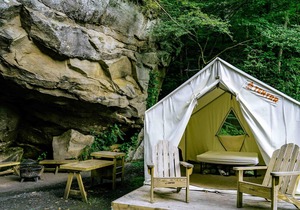 Tentrr State Park Site - WV Hawk's Nest State Park - Site A - Double Camp