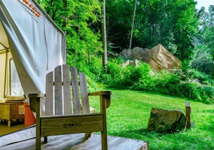 Tentrr State Park Site - WV Hawk's Nest State Park - Site A - Double Camp