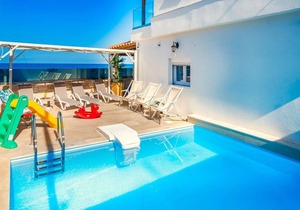 Thalassa Beachfront Villa with private pool