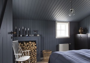 Traditional timber house by the sea