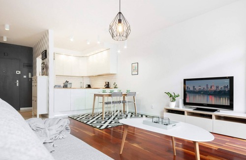 Mirow Apartment | Żelazna 59A | Remote Work Apartment |Parking, Bath