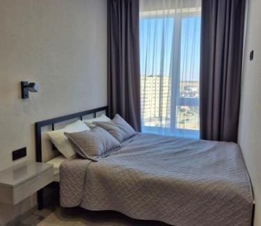 Vapnyarka Apartment | Апартаменти на Марсельській 62 в ЖК Острова, 1 спальня та кухня-студія