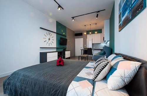 Obolon' Apartment | Дизайнерські апартаменти на Оболоні в ЖК Smart Plaza Obolon біля станції метро Мінська