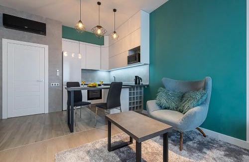 Obolon' Apartment | Дизайнерські апартаменти на Оболоні в ЖК Smart Plaza Obolon біля станції метро Мінська