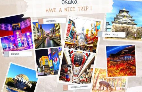 Shikitsuhigashi Apartment | 大国町・恵美須町駅からすぐのマンション1室/最大8名宿泊可能/新世界が徒歩圏内！