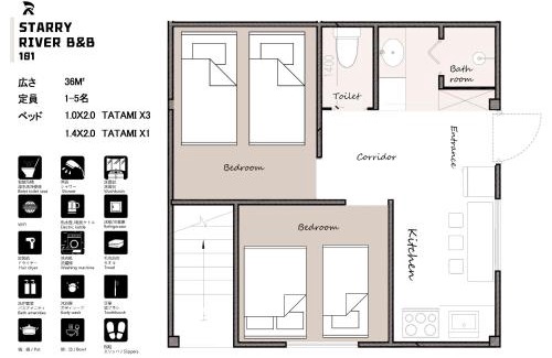 Joto Apartment | 星宿川-花の宿101