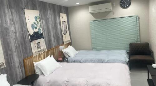 Suminoe House | 難波梅田地铁直达距离地铁站步行5分钟双床间私人浴室家庭式民宿
