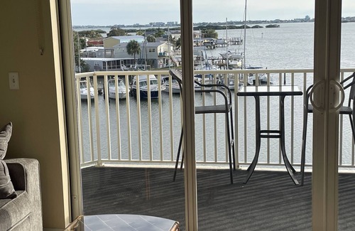 St. Petersburg - Clearwater Condo | 1 bed 1 bath condo unit with Boca Ciega Bay water front view.
