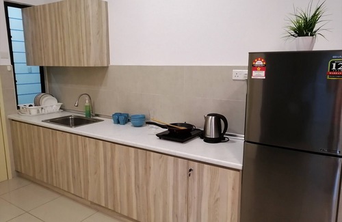 Malacca City Condo | 1 bedroom condominium, 1 to 6 guests, 1 bath room, living and kitchen area.