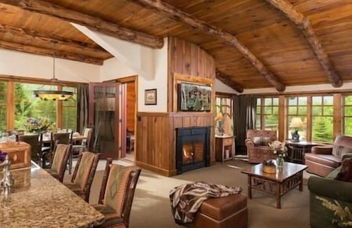 Lake Placid Resort | 1 Bedroom Suite-The Whiteface Lodge-fireplace-Pool