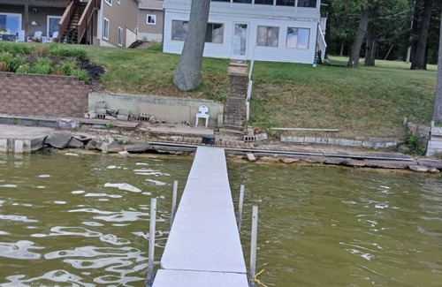 Newaygo Apartment | 1-bedroom WATERFRONT Apartment on Hess Lake with excellent swimming.