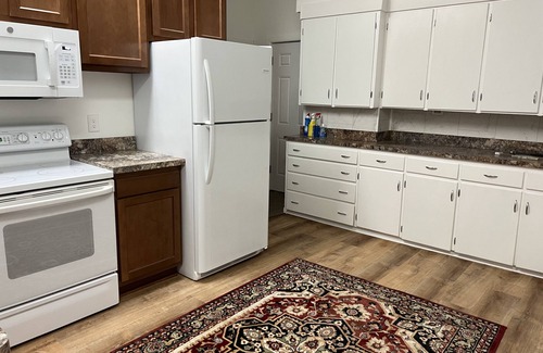Cheboygan Apartment | 1 Bedroom with King bed. Full bath. Spacious apartment with a Safari theme.