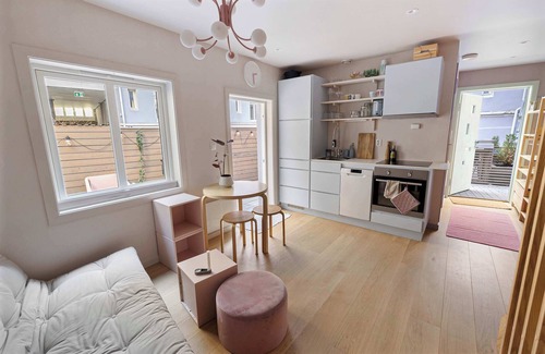 Grunerlokka Apartment | 1 min to Mathallen I Backyard I 24l7 Check-in