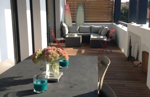 Guethary Apartment | 150m2 duplex south, standing in Guéthary, 7 couch 200m center and 300m beaches