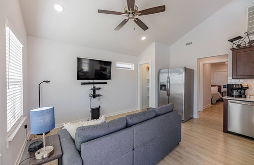 Centerton House | 177 Tiny Home near MTB Trails Walmart HQ Sleeps 6