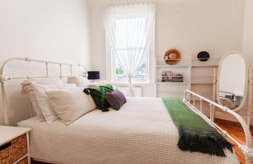St Kilda Apartment | 1860s Mansion Private Balcony A storybook