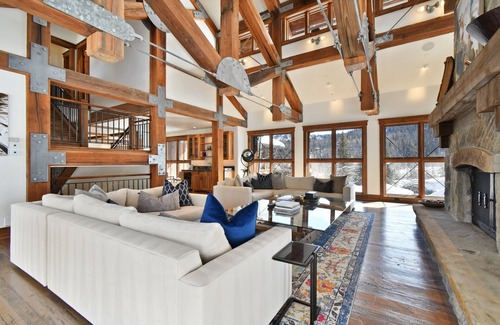 Park City House | 19,000 sq. ft Ski in/out Mountain Estate in The Colony. Hot Tub, Theater, Game Room.