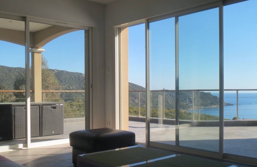 Coti-Chiavari Villa | 1km from unspoilt beaches: Magnificent villa, swimming pool, parking, superb sea view