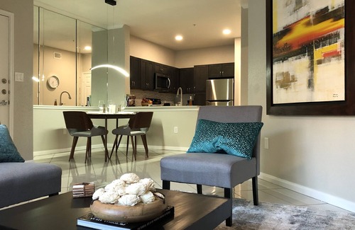 Astrodome Condo | 1st Floor Master brm Apt at Gated Community