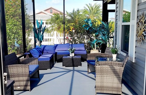 Wildwood House | 2/2 Patio Villa w/GAR golf cart, lg lanai, in The Villages. Brownwood Sq/Sumter