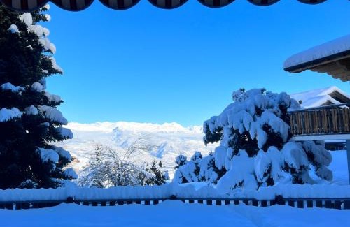 Nendaz Apartment | 2,5 pièces à Haute-Nendaz, grande terrasse, piscine, sauna, tennis