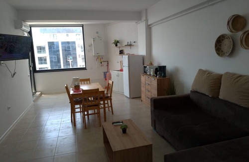 Mamaia-Sat Apartment | 2 apartments, of 2 rooms each, next each other, for max 10 persons, beachfront