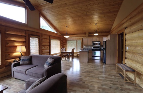Clearwater Cabin | 2 Bed, 2 Bath Log Cabin in Wilderness Resort Near Wells Gray Provincial Park