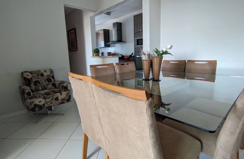 Vila Assuncao Apartment | 2-bedr. apartment, 1 min. from the beach, balcony w/barbecue, Wi-Fi
