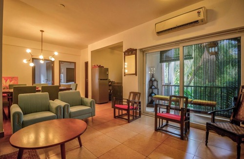 Arpora Apartment | 2-bedroom apartment in superb Arpora with AC, WiFi, fitness room & Swimming Pool