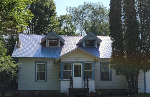 Town of Piercefield House | 2-bedroom Lakeview house near Tupper Lake with AC, WiFi, Deck, Gazebo, Firepit