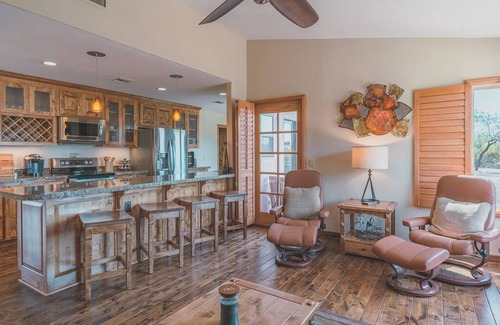 The Foothills Condo | 2 Bedroom, Open Floor Plan, w/Stunning Wood Rooms!