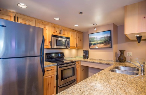 Whistler Village Apartment | 2 BR Suite with Fireplace just seconds from lifts