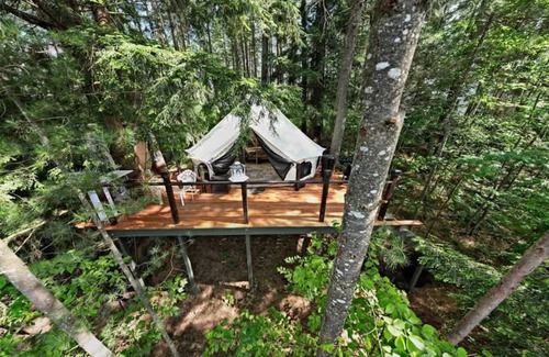 Brantingham Cabin | 2 Romantic Island Cabins for 5 - Hot Tub,Boat