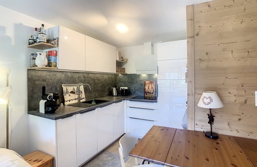 Combloux Apartment | 2-room + cabin apartment near village and ski lift, equipped kitchen