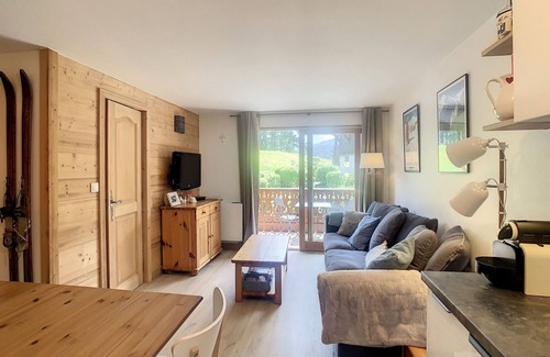 Combloux Apartment | 2-room + cabin apartment near village and ski lift, equipped kitchen