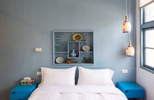 West Central District House | 202 Double Room with balcony in Tainan