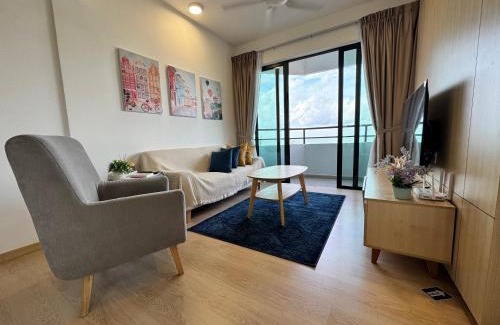 Tanjung Kling Apartment | 2BR Apartment - Beachfront - Corner Unit - Netflix - Unifi 300mbps - Mutiara Melaka Pantai Puteri