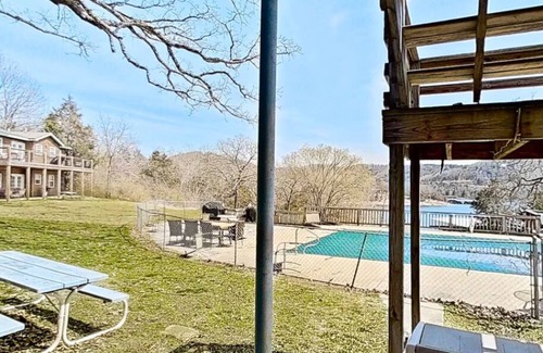 Indian Point Cabin | 2BR Waterfront Cabin w/Pool + Swim & Boat dock