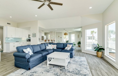 Indian Beach House | 2nd row Gulf Views w/Large Deck, Open Living, Private Bedrooms - Cool & Coastal